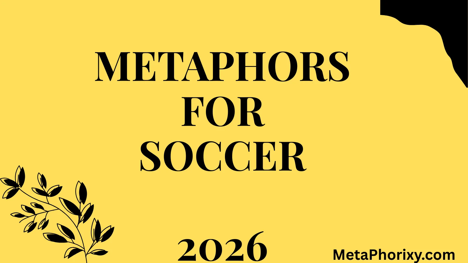 Metaphors for Soccer