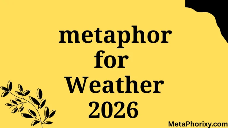Metaphors for Weather
