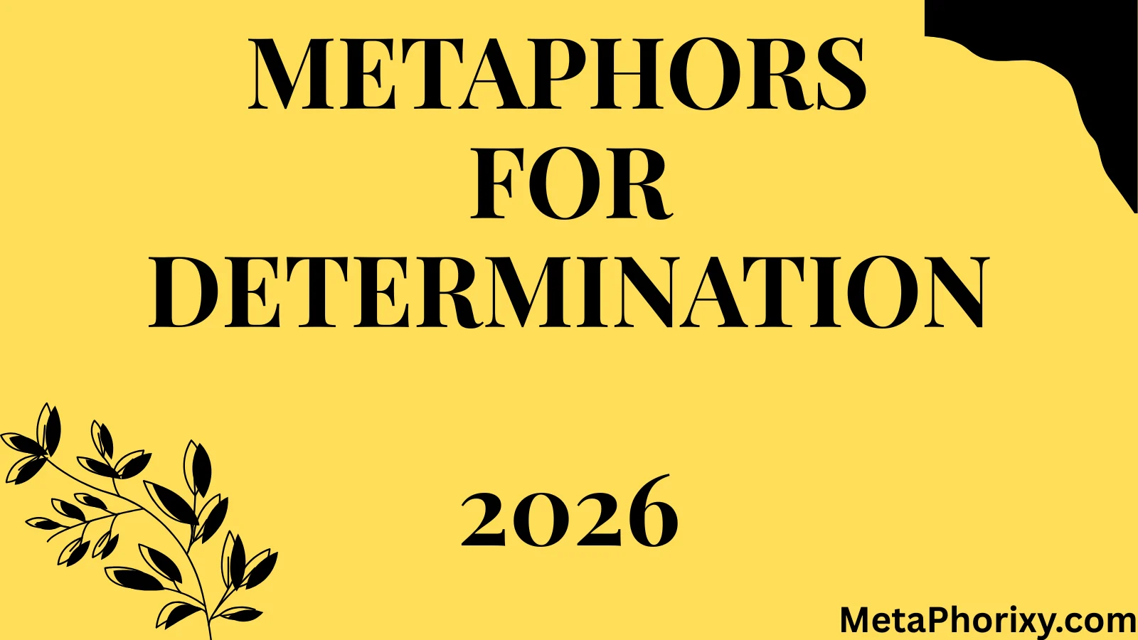 Metaphors for Determination