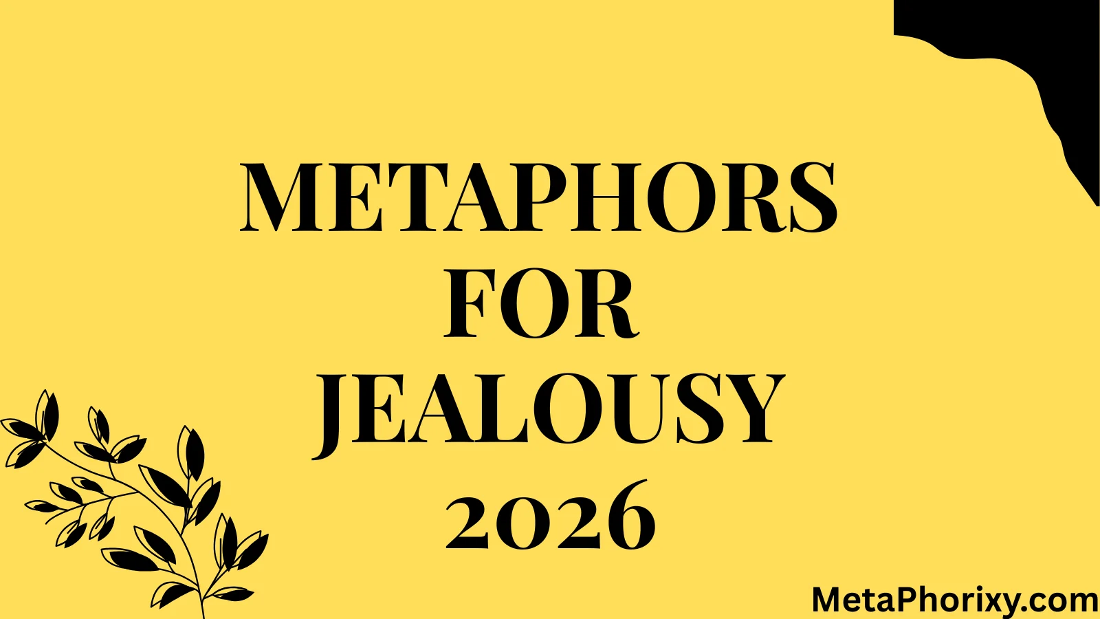 Metaphors for Jealousy