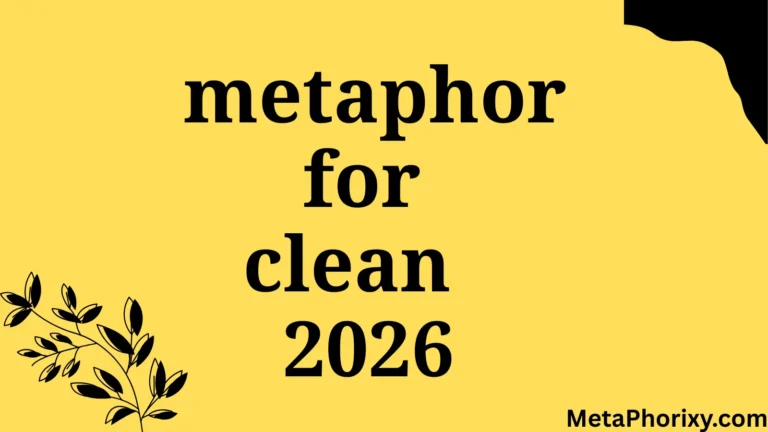 metaphor for clean