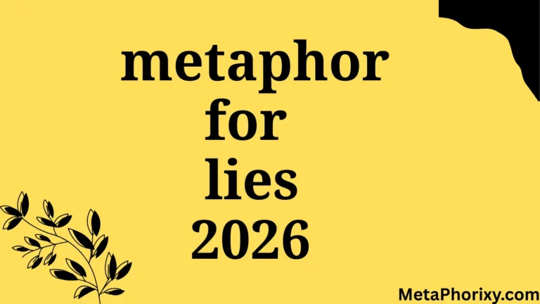 metaphor for lies