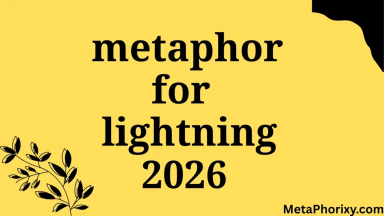 metaphor for lightning