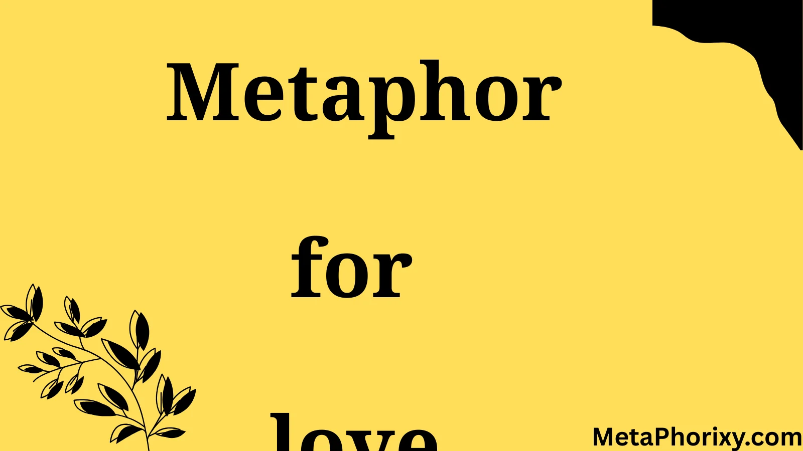 metaphor for love