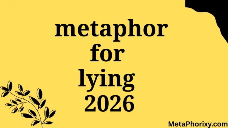 metaphor for lying