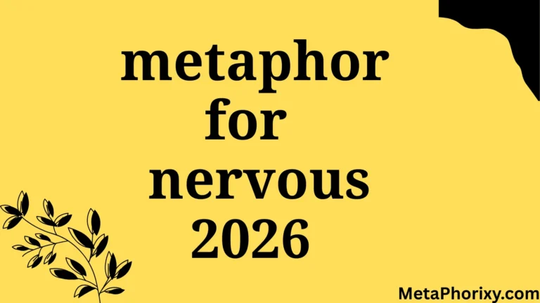 metaphor for nervous