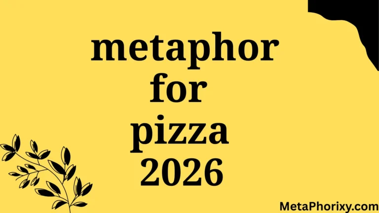 metaphor for pizza