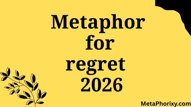 metaphor for regret