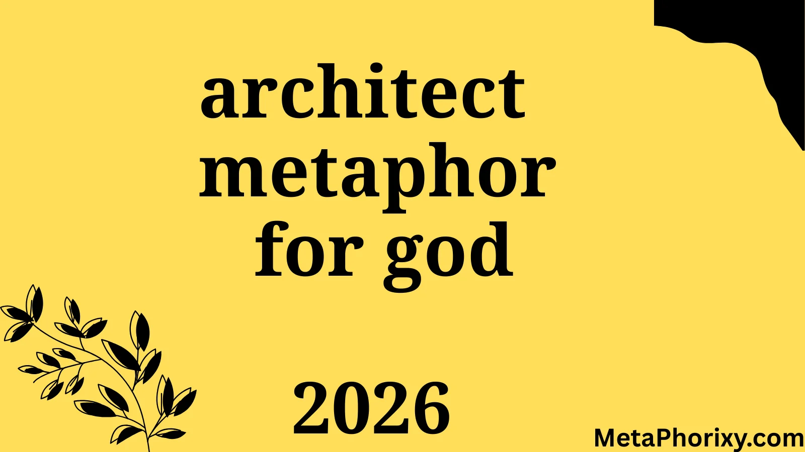 architect metaphor for god