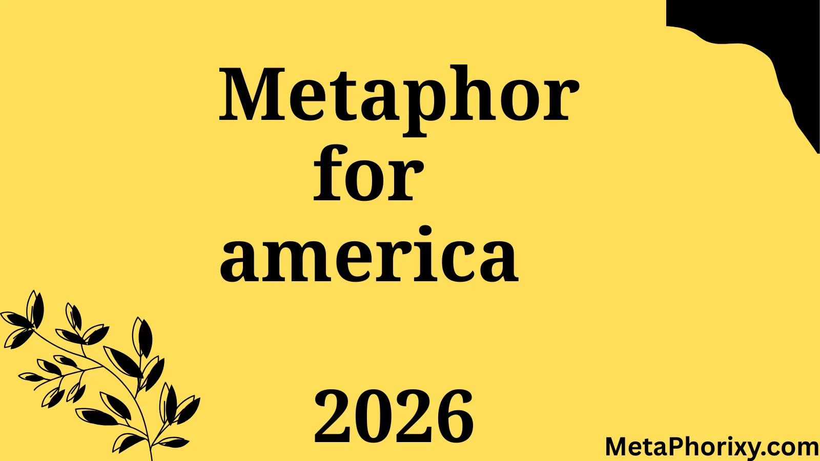 metaphor for america
