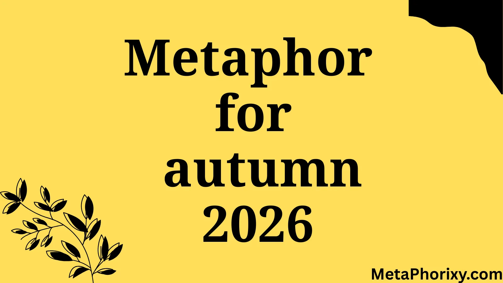 metaphor for autumn