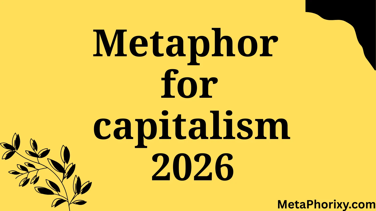metaphor for capitalism