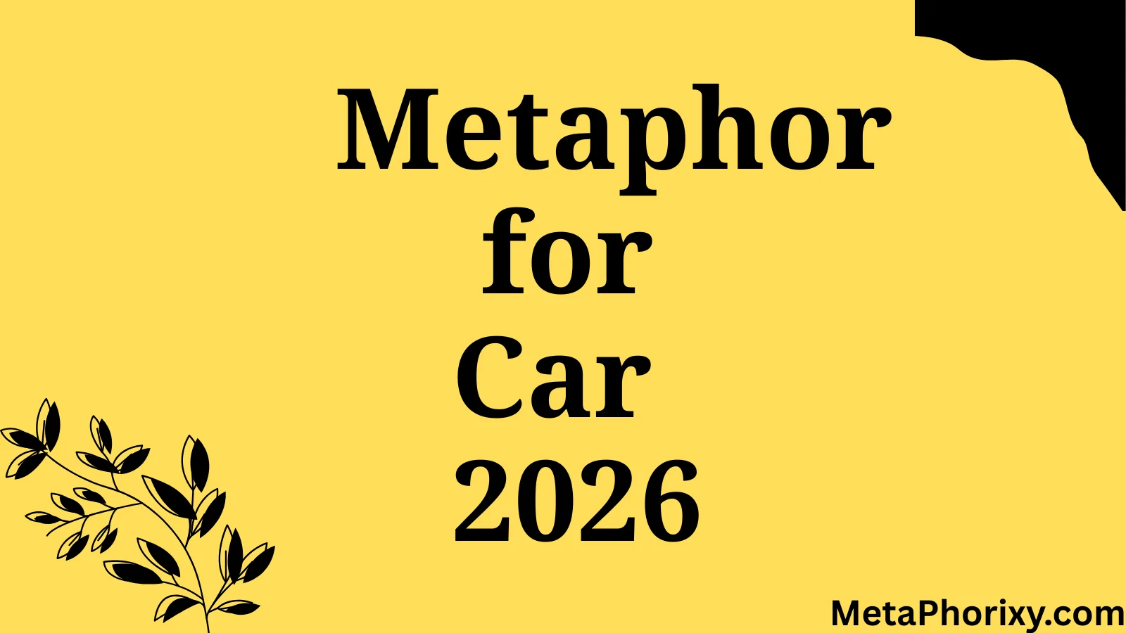 metaphor for car