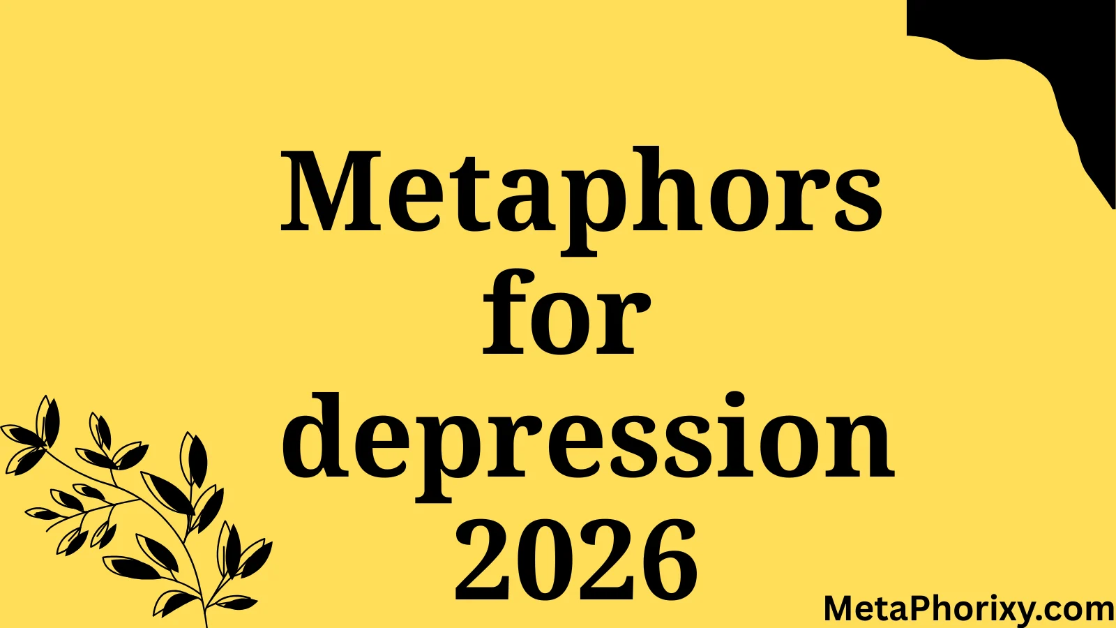 metaphor for depression