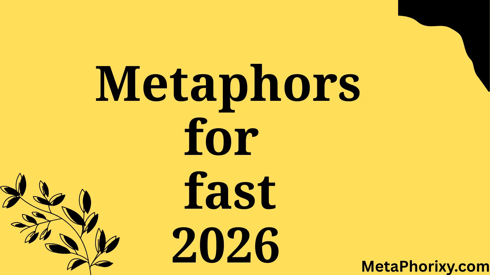 metaphor for fast