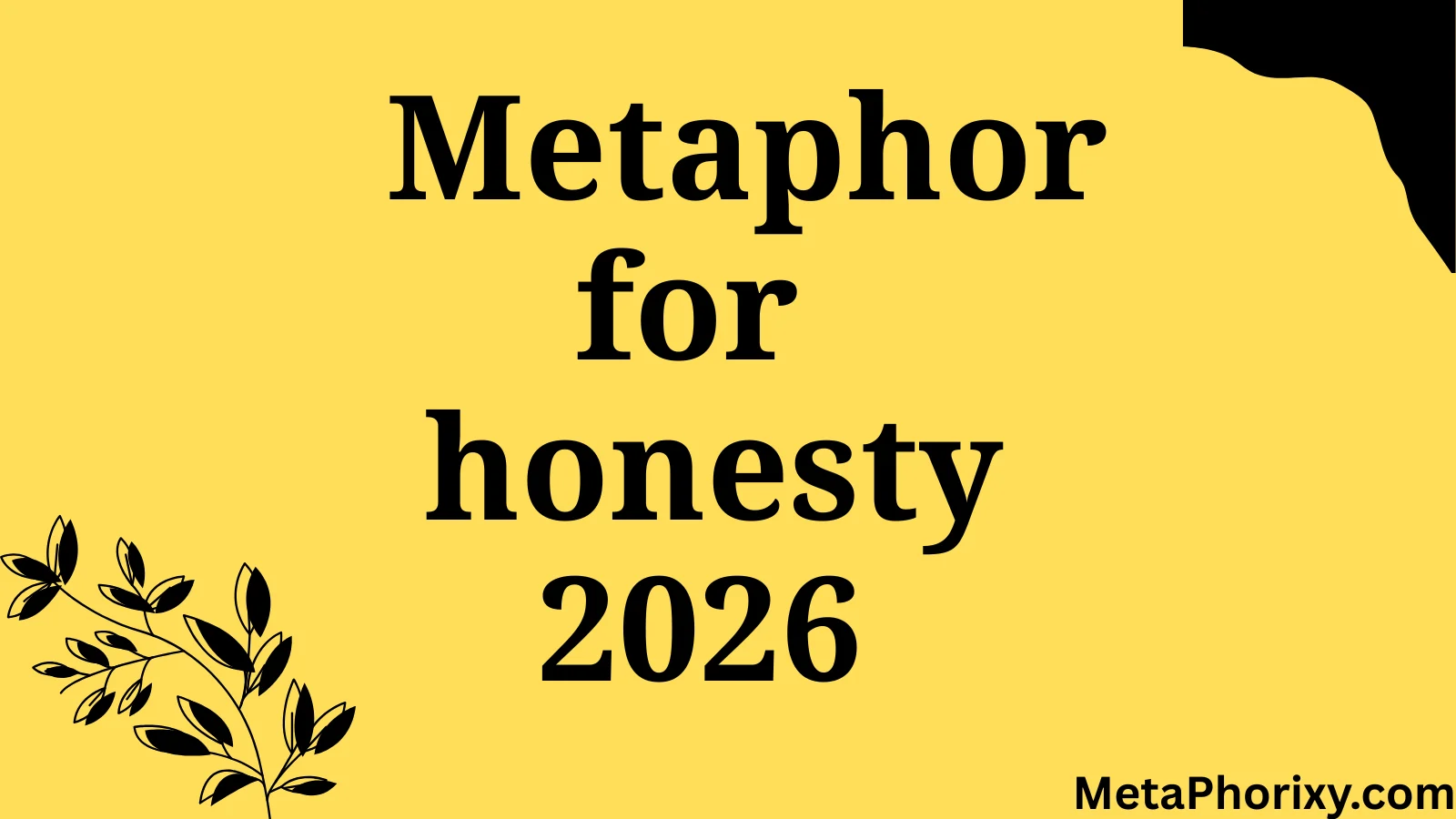 metaphor for honesty