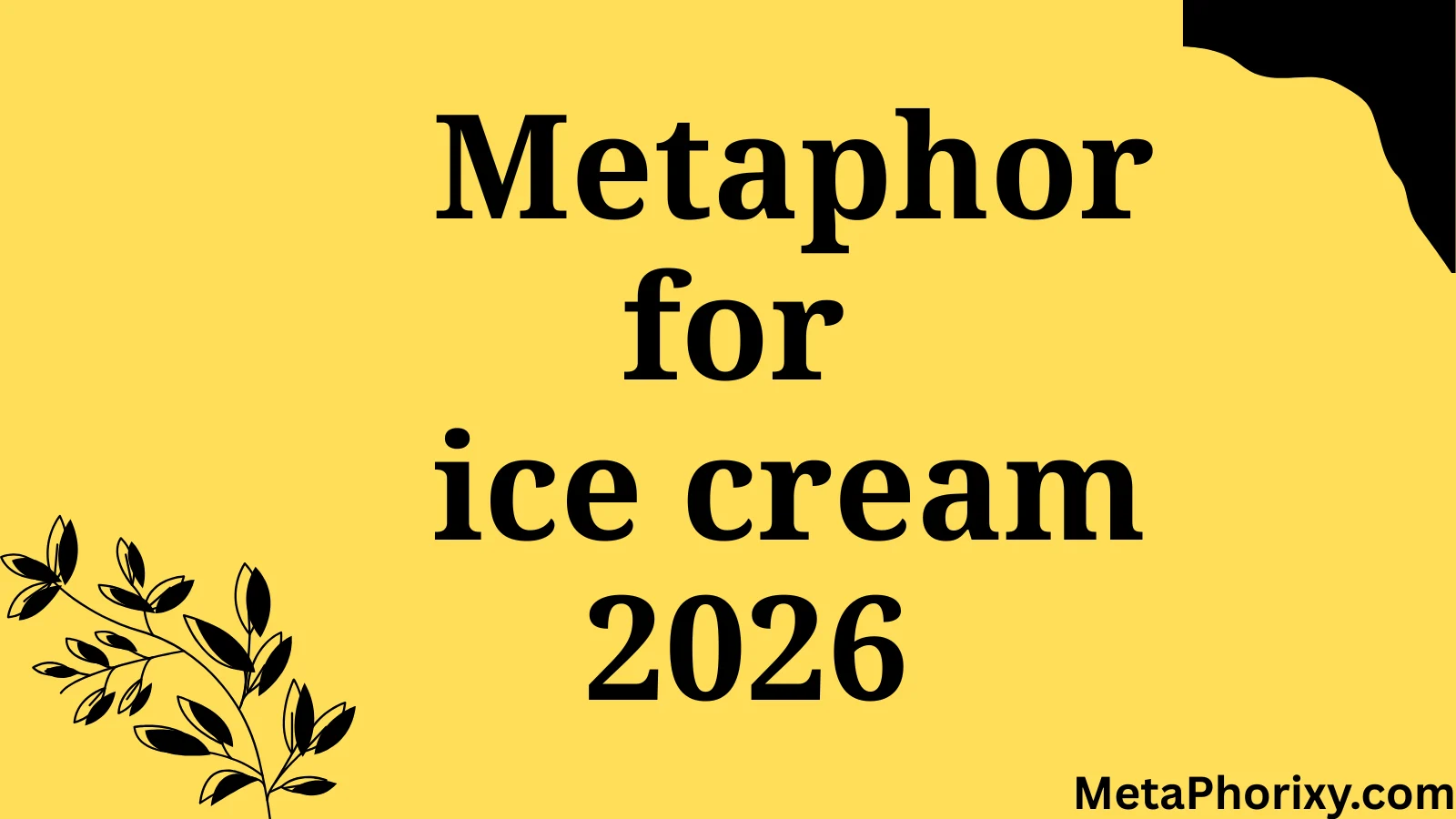 metaphor for ice cream