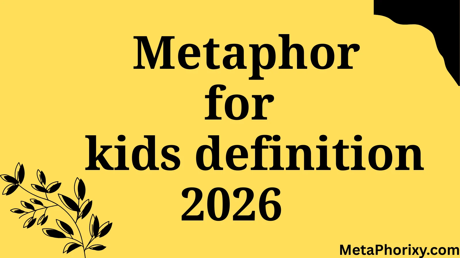 metaphor for kids definition