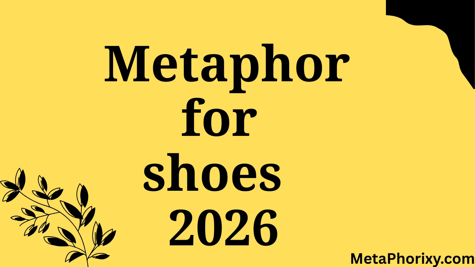 metaphor for shoes