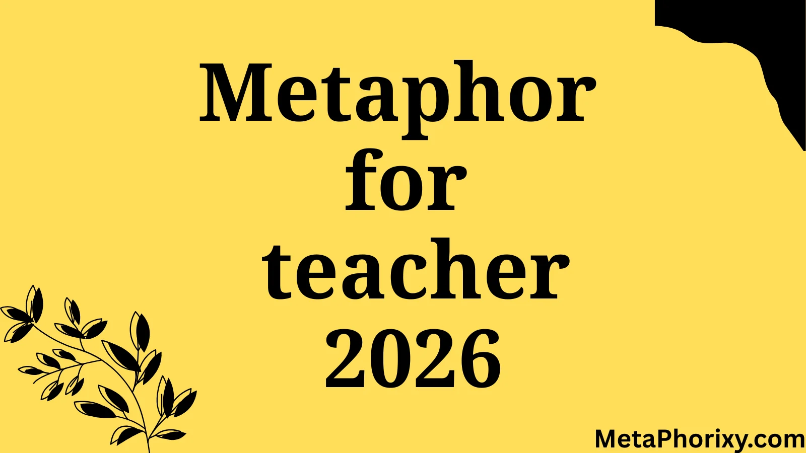 metaphor for teacher