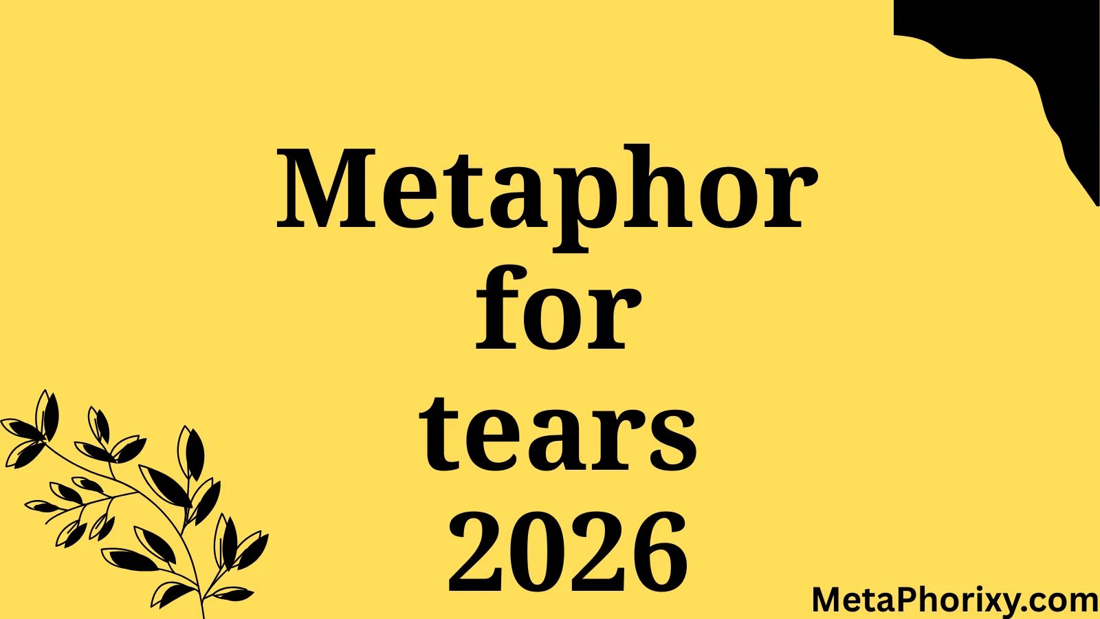 metaphor for tears