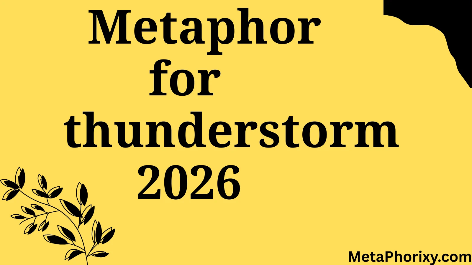 metaphor for thunderstorm